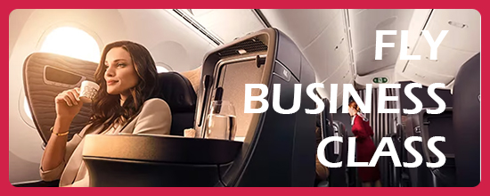 Fly Business class from USA